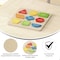 Flash Furniture Bright Beginnings Commercial Birch Plywood STEM Sorting Shapes & Colors Puzzle Board, Natural/Multi MK-MK00576-GG - alternate 9